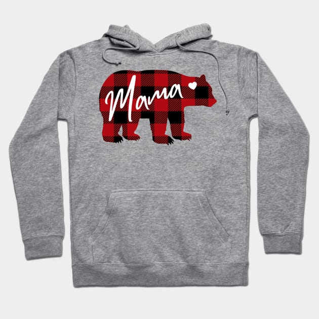 Mama Bear. Buffalo Plaid design Hoodie by Satic